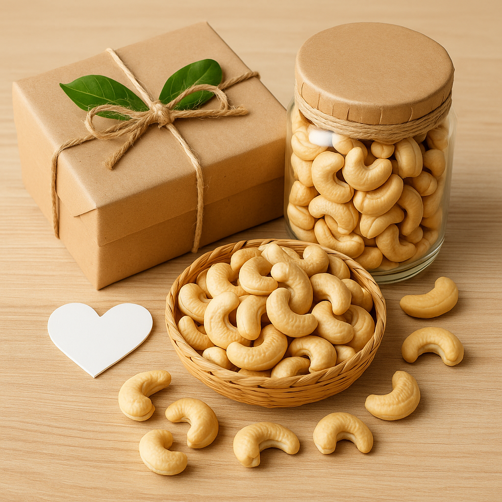 Hạt điều là món quà tặng dinh dưỡng, an toàn, ý nghĩa, phù hợp mọi dịp và mang thông điệp quan tâm đến sức khỏe người nhận.